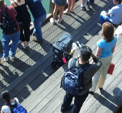 DM shooting at Pier 39, San Francisco, photo by G. Vandelle.